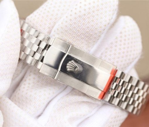 Replica Rolex DateJust 41mm 126334 Fluted Bezel Blue Dial Diamonds Markers Bracelet A3235 - Image 7