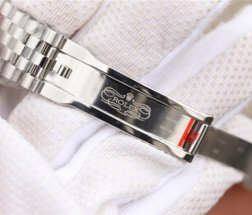 Replica Rolex DateJust 41mm 126334 Fluted Bezel Blue Dial Diamonds Markers Bracelet A3235 - Image 8
