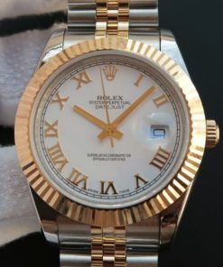 Replica Rolex DateJust II 41mm SS/YG White Dial Roman Marker SS/YG Bracelet A2824