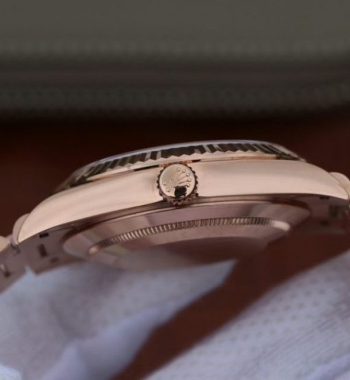 Replica Rolex Day-Date 40mm 228235 RG Noob RG Textured Dial RG Bracelet A3255 - Image 4