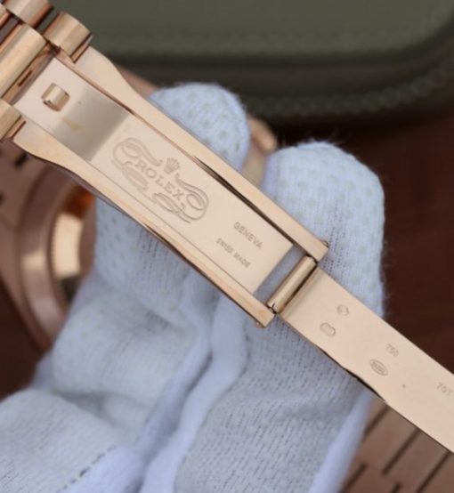 Replica Rolex Day-Date 40mm 228235 RG Noob RG Textured Dial RG Bracelet A3255 - Image 6
