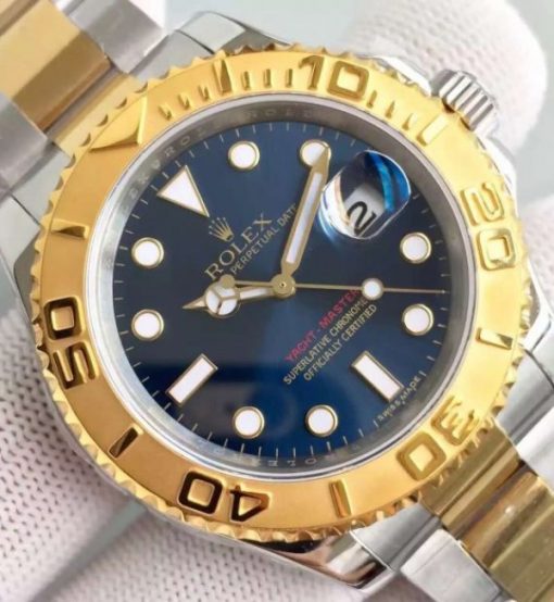 Replica Rolex Yacht-Master 16623 JF Best Edition Blue Dial SS/YG Bracelet A2836 - Image 3