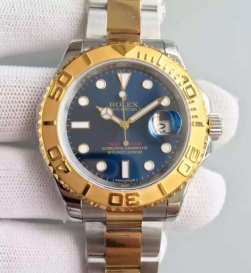 Replica Rolex Yacht-Master 16623 JF Best Edition Blue Dial SS/YG Bracelet A2836