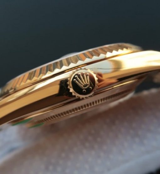 Replica Rolex Day-Date 40mm 228235 RG EW Black Dial RG SS Bracelet A3255 - Image 3