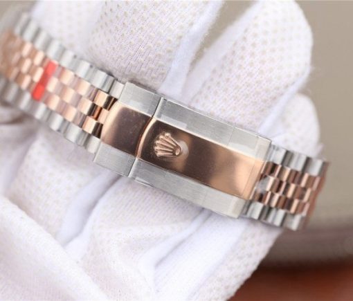 Replica Rolex DateJust 41mm 126331 RG Wrapped Brown Dial SS/RG SS Bracelet A3235 - Image 8