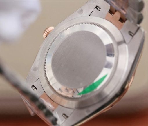Replica Rolex DateJust 41mm 126331 RG Wrapped Brown Dial Diamonds Markers Bracelet A3235 - Image 7