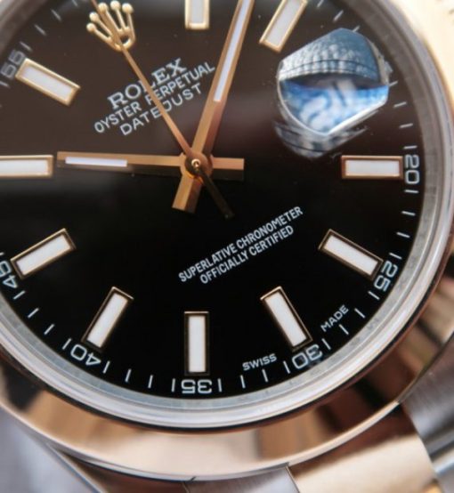 Replica Rolex DateJust II 41mm SS/YG Black Dial Lumed Marker  SS/YG Bracelet A2824 - Image 2