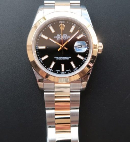 Replica Rolex DateJust II 41mm SS/YG Black Dial Lumed Marker  SS/YG Bracelet A2824 - Image 7
