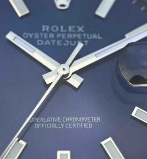 Replica Rolex DateJust 41mm SS 116200 Polished Bezel Blue Dial 904L SS Bracelet SA3235 - Image 6