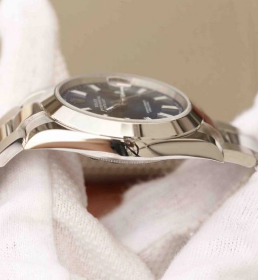 Replica Rolex DateJust 41mm SS 116200 Polished Bezel Blue Dial 904L SS Bracelet SA3235 - Image 7