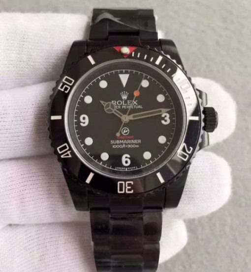 Replica Rolex Fragment Submariner 116610 PVD Black Dial PVD Bracelet A2836