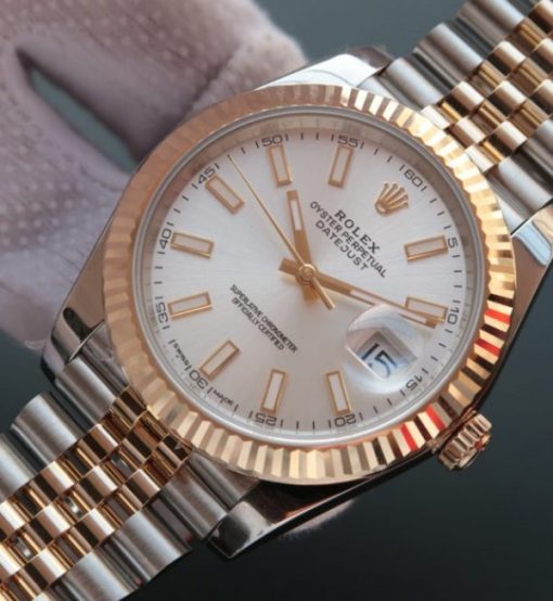 Replica Rolex DateJust II 41mm SS/YG Silver Dial Stick Marker SS/YG Bracelet A2836 - Image 2