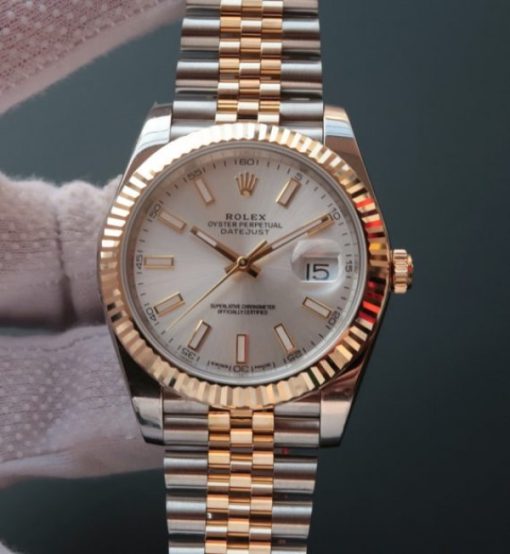 Replica Rolex DateJust II 41mm SS/YG Silver Dial Stick Marker SS/YG Bracelet A2836