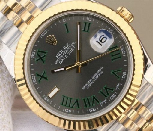 Replica Rolex DateJust SS/YG Gray Dial SS/YG Bracelet A3235 - Image 3