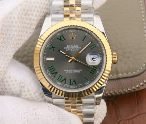 Replica Rolex DateJust SS/YG Gray Dial SS/YG Bracelet A3235