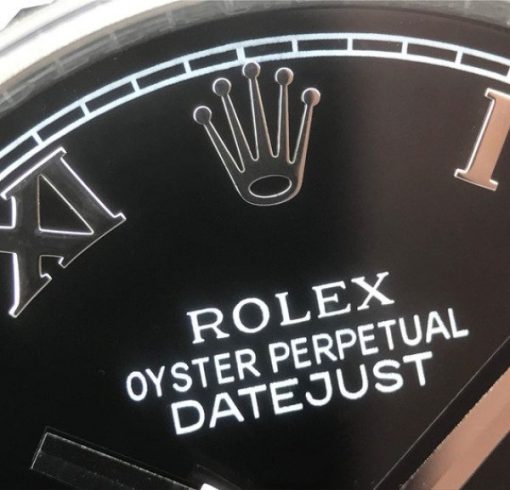 Replica Rolex DateJust 36mm SS 116234 ARF Black Dial Roman Markers 904L SS Bracelet SA3135 - Image 4