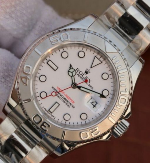 Replica Rolex Yacht-Master 116622 EW Silver Dial SS Bracelet A3135 - Image 2