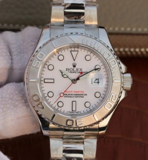 Replica Rolex Yacht-Master 116622 EW Silver Dial SS Bracelet A3135
