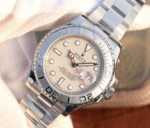 Replica Rolex Yacht-Master 116622 JF Silver Dial on SS Bracelet SH3135 - Image 2