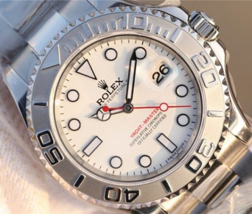 Replica Rolex Yacht-Master 116622 JF White Dial on SS Bracelet SH3135 - Image 3