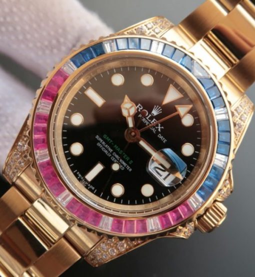 Replica Rolex GMT-Master II  BP 116758 Blue/Red Crystal Bezel A2836 - Image 2
