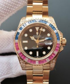 Replica Rolex GMT-Master II  BP 116758 Blue/Red Crystal Bezel A2836