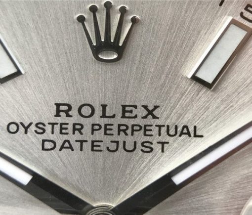Replica Rolex DateJust 41mm 126300 Noob Polished Bezel Silver Dial Stick Markers Bracelet A3235 - Image 4