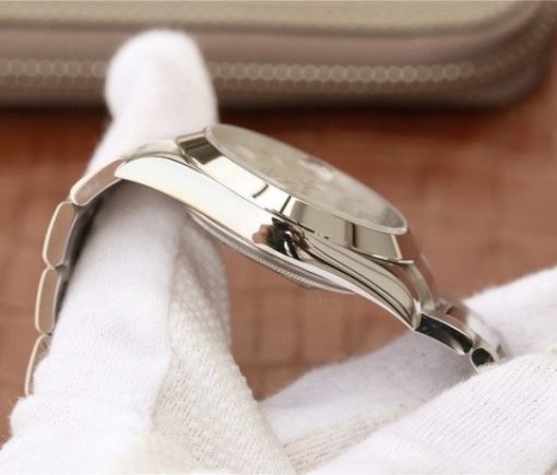 Replica Rolex DateJust 41mm 126300 Noob Polished Bezel Silver Dial Stick Markers Bracelet A3235 - Image 7
