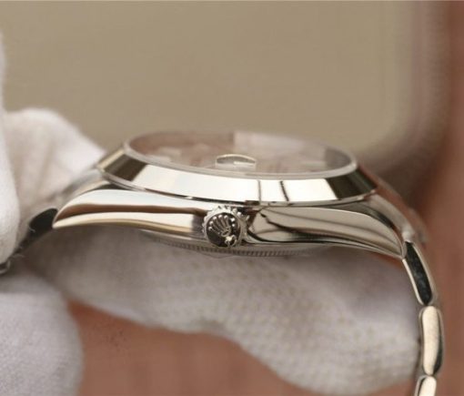 Replica Rolex DateJust 41mm 126300 Noob Polished Bezel Silver Dial Stick Markers Bracelet A3235 - Image 8