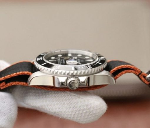 Replica Rolex Submariner 116610 LN Black Ceramic Bee Noob Nylon Strap A2836 - Image 5