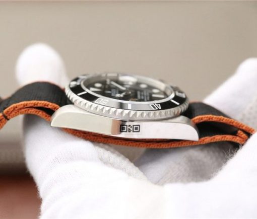 Replica Rolex Submariner 116610 LN Black Ceramic Bee Noob Nylon Strap A2836 - Image 6