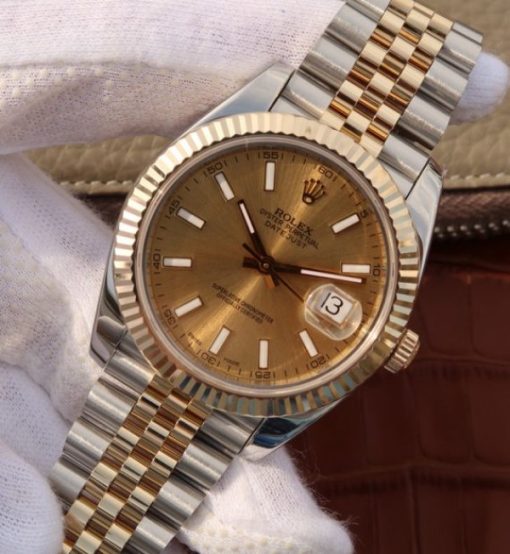 Replica Rolex DateJust 41mm 126333 Noob YG Wrapped YG Dial SS/YG Bracelet A3235 - Image 2