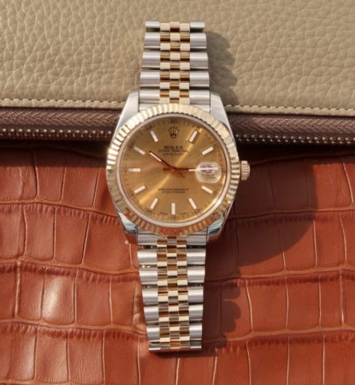 Replica Rolex DateJust 41mm 126333 Noob YG Wrapped YG Dial SS/YG Bracelet A3235 - Image 8