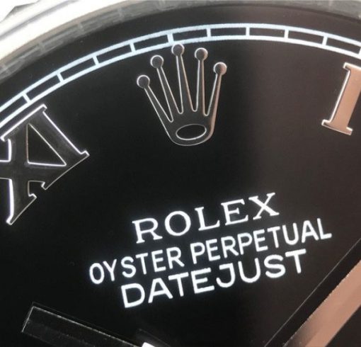 Replica Rolex DateJust 36mm SS 116234 ARF Black Dial Roman Markers 904L Oyster Bracelet SA3135 - Image 4