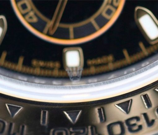 Replica Rolex Daytona 116523 Thick YG Wrapped Black Dial Sticks Markers SS/YG Bracelet A7750 - Image 4