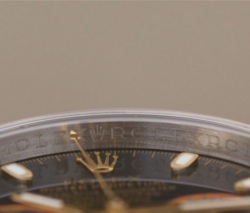 Replica Rolex Daytona 116523 Thick YG Wrapped Black Dial Sticks Markers SS/YG Bracelet A7750 - Image 5