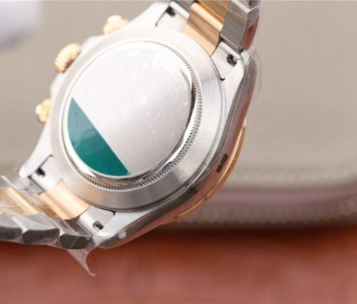 Replica Rolex Daytona 116523 Thick YG Wrapped Black Dial Sticks Markers SS/YG Bracelet A7750 - Image 8