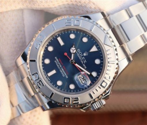 Replica Rolex Yacht-Master 116622 JF Blue Dial SS Bracelet SH3135 - Image 2