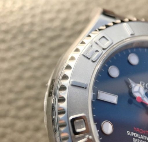 Replica Rolex Yacht-Master 116622 JF Blue Dial SS Bracelet SH3135 - Image 7