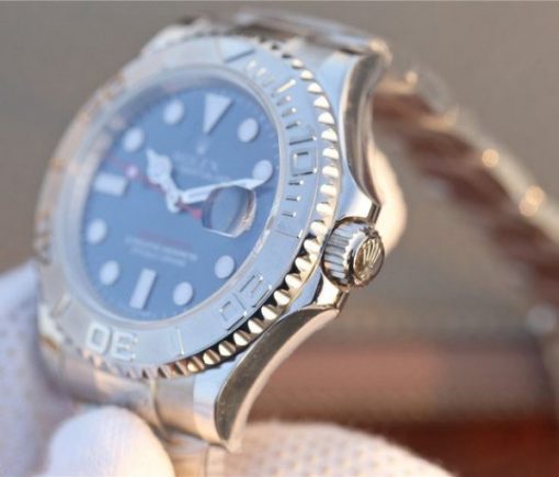 Replica Rolex Yacht-Master 116622 JF Blue Dial SS Bracelet SH3135 - Image 9