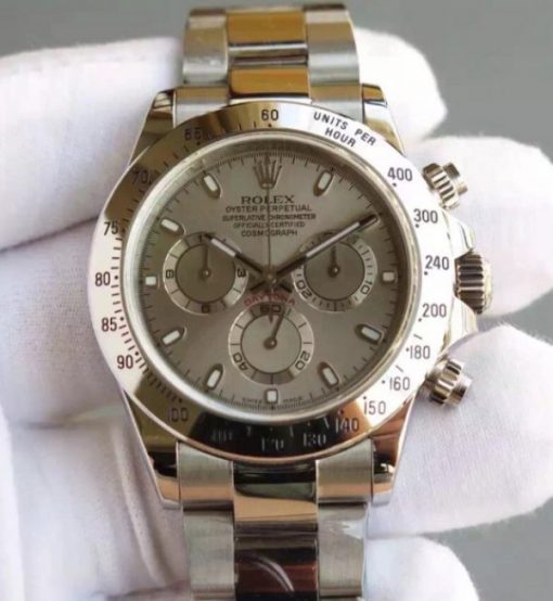 Replica Rolex Daytona 116509 Gray Dial SS Bracelet A4130