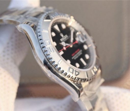 Replica Rolex Yacht-Master 116622 JF Black Dial SS Bracelet A2824 - Image 7
