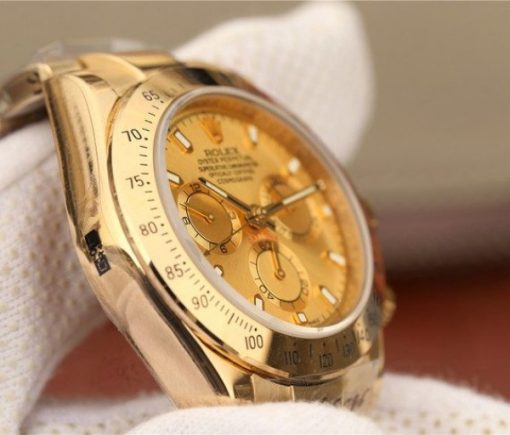 Replica Rolex Daytona YG Yellow Gold Dial BP YG Bracelet A7750 - Image 6