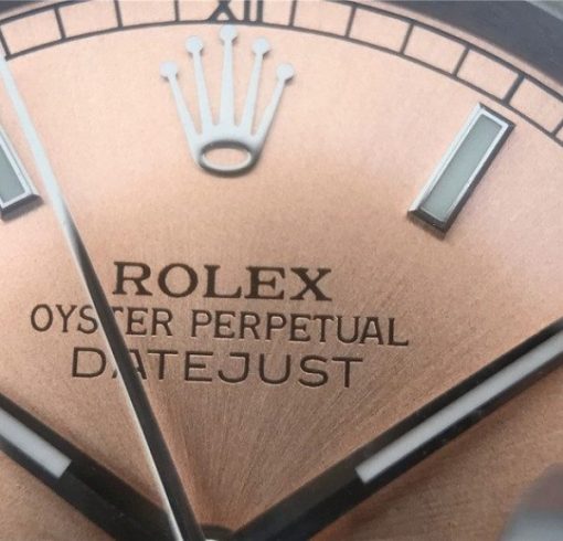 Replica Rolex DateJust 36mm SS 116234 ARF Pink Dial Stick Markers 904L SS Oyster Bracelet SA3135 - Image 4