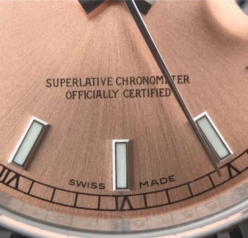 Replica Rolex DateJust 36mm SS 116234 ARF Pink Dial Stick Markers 904L SS Oyster Bracelet SA3135 - Image 5