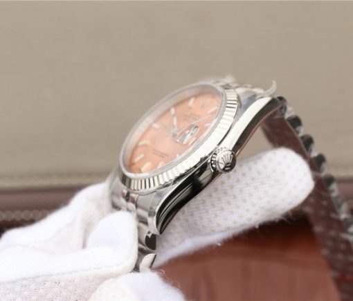 Replica Rolex DateJust 36mm SS 116234 ARF Pink Dial Stick Markers 904L SS Oyster Bracelet SA3135 - Image 7