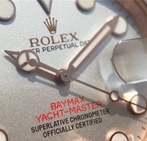 Replica Rolex Yacht-Master 116655 RG White Dial White Ceramic Rubber Strap A2824 - Image 5
