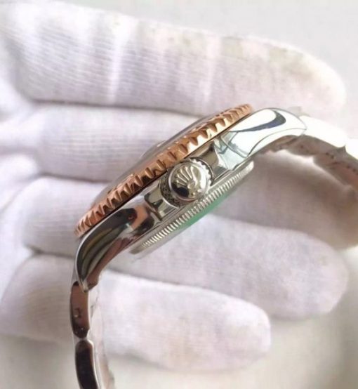 Replica Rolex Yacht-Master Noob 116621 RG Bezel Brown Dial SS/RG Bracelet A3135 - Image 4
