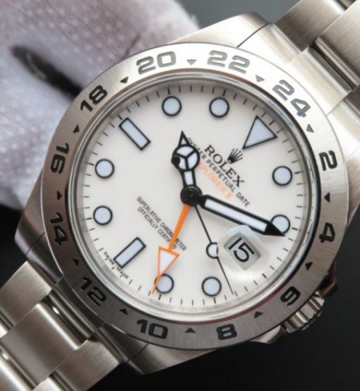 Replica Rolex EXPLORER II 42mm 216570 Noob White Dial A3187 - Image 2