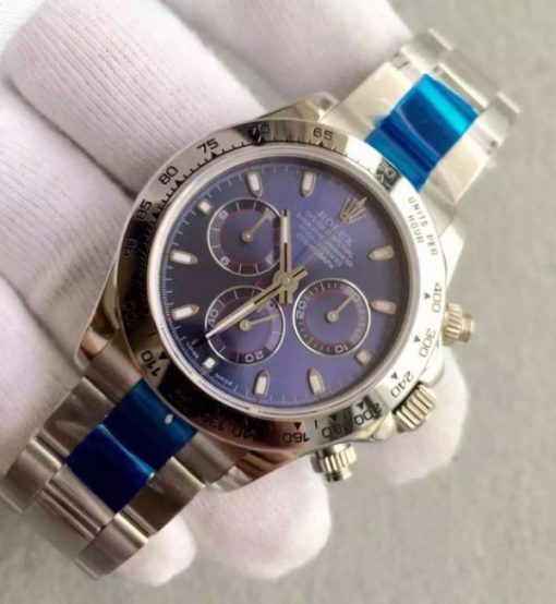Replica Rolex Daytona Baselworld 116509 Blue Dial SS Bracelet A4130 - Image 2